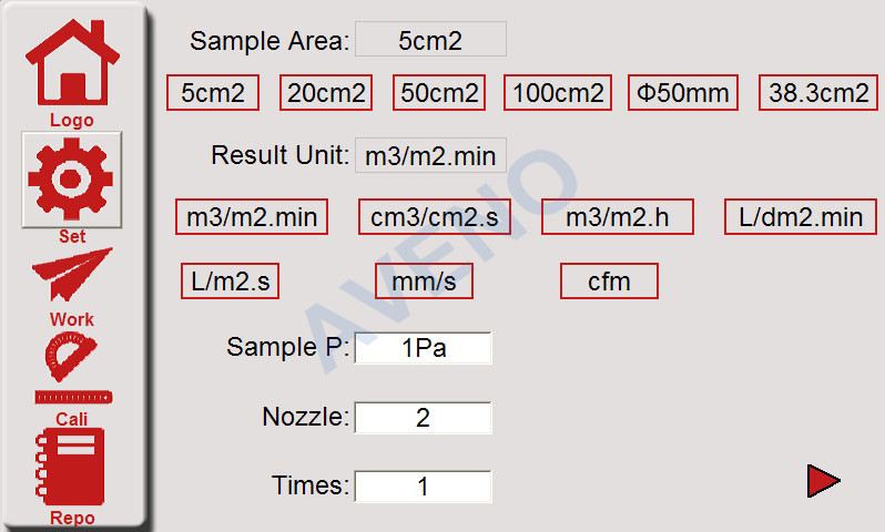 Fabric Air Permeability Tester